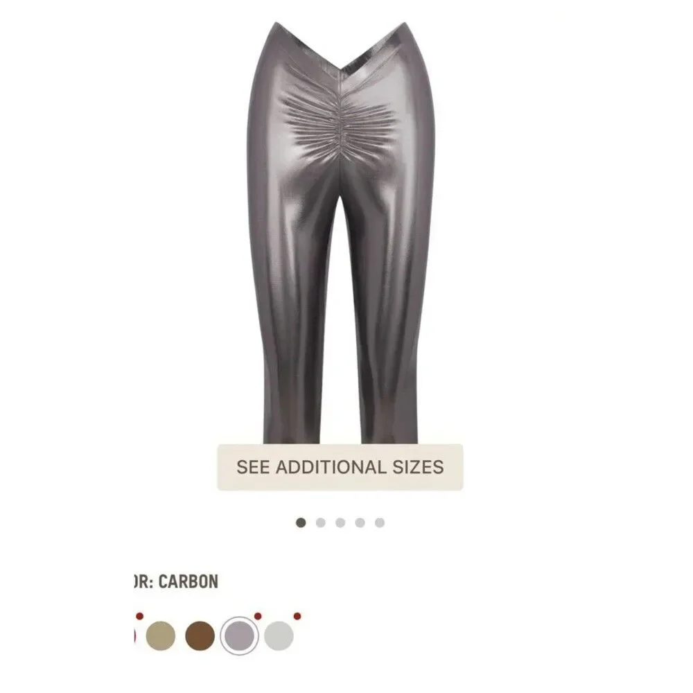 Metallic Swim V Waist Pant Chrome